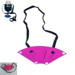 Fan shaped Neo Wine Glass Holder Adjustable Lanyard Necklace