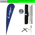 A 15 Single Reverse Teardrop Banner